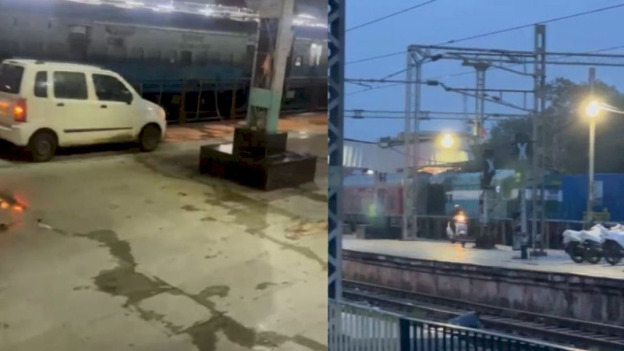 MP News: भोपाल स्टेशन के प्लेटफॉर्म पर दौड़ी कारें और स्कूटर! क्या यात्री सुरक्षा से हो रहा खुला खिलवाड़?